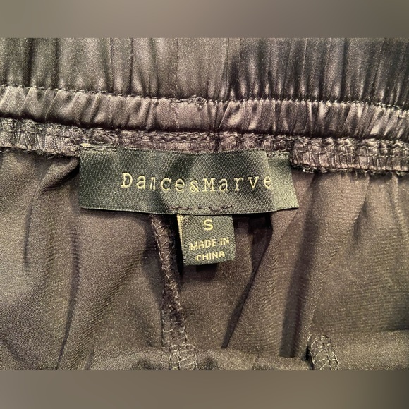 Satin‎ sweat pants, big cuff, Dance&Marvel, sz S - Picture 4 of 7
